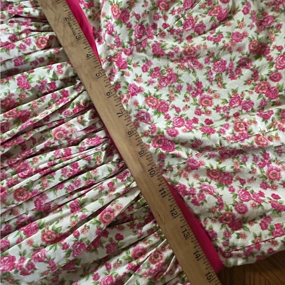 Handmade 50’s Vintage Pink Rose Print Dress - Picture 4 of 11